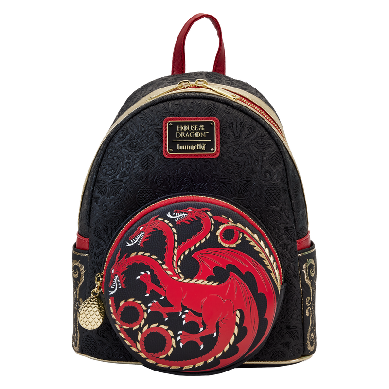 House of the Dragon All-Over Print House Targaryen Sigil Mini Backpack