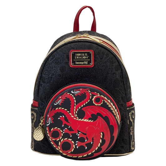 House of the Dragon All-Over Print House Targaryen Sigil Mini Backpack