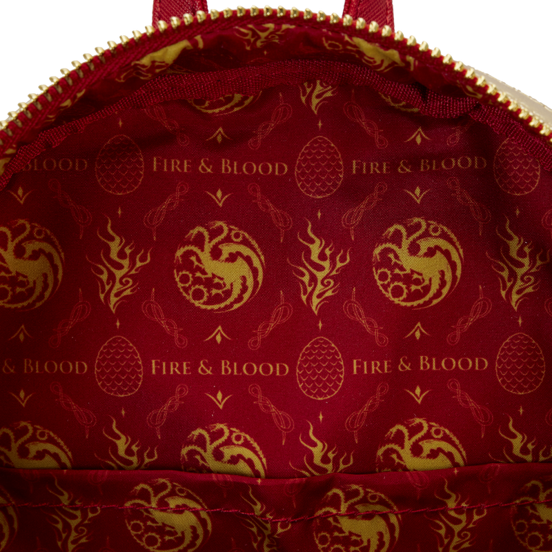 House of the Dragon All-Over Print House Targaryen Sigil Mini Backpack