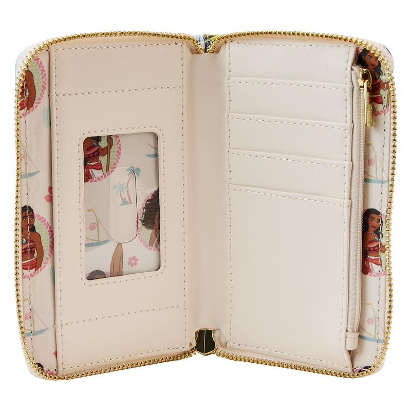 Moana Princess Scene Series Zip Around Wallet