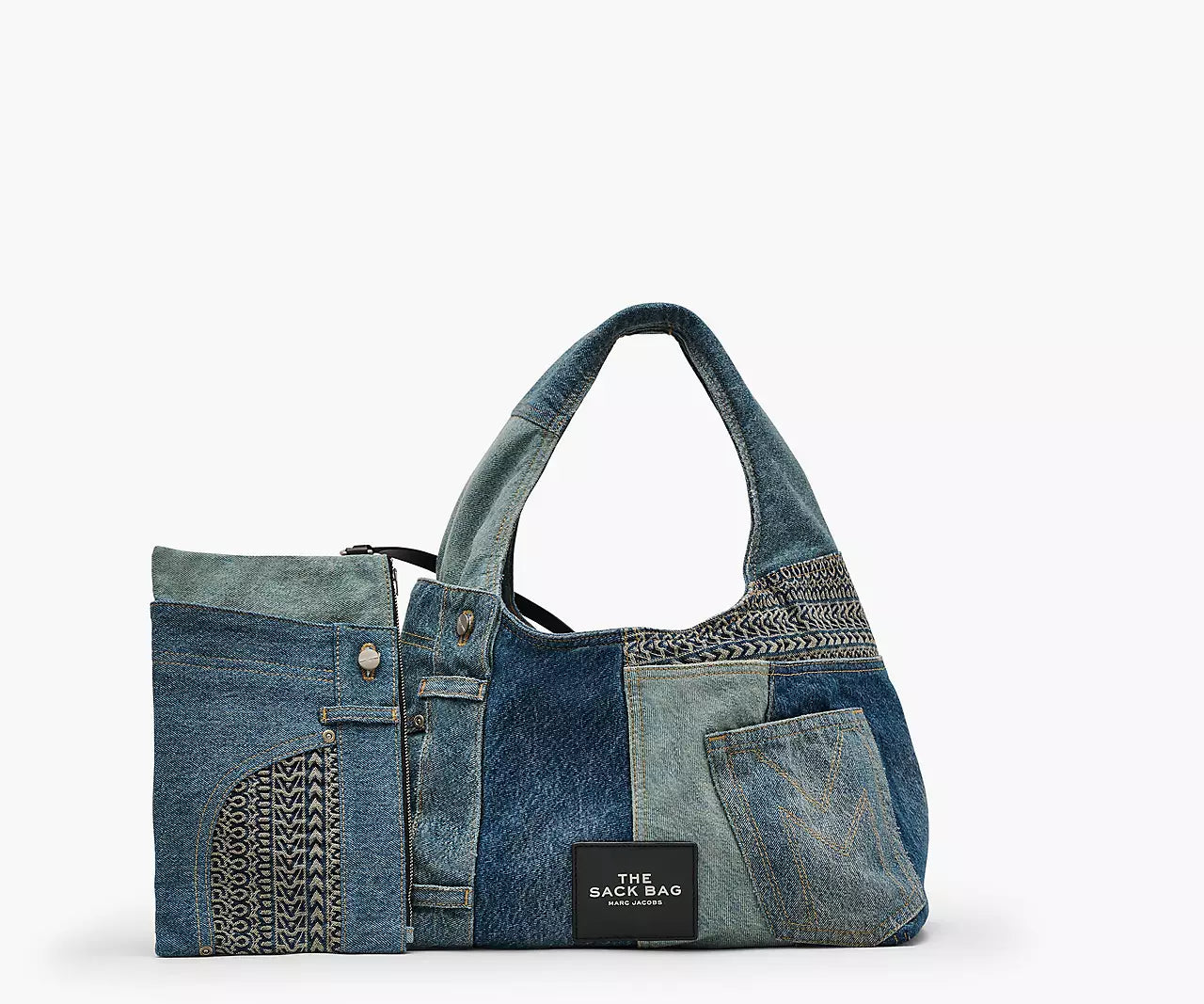 THE DECONSTRUCTED DENIM SACK BAG