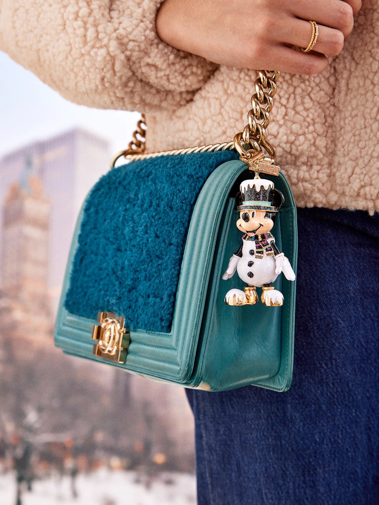 Mickey Mouse Snowman Disney Bag Charm