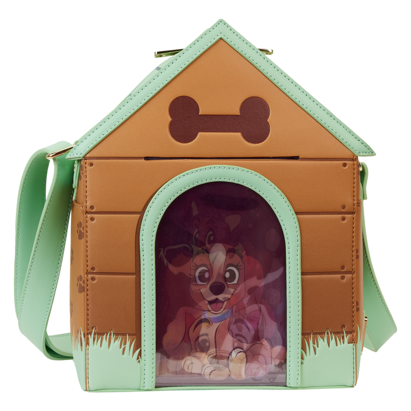 I Heart Disney Dogs Doghouse Triple Lenticular Figural Crossbody Bag