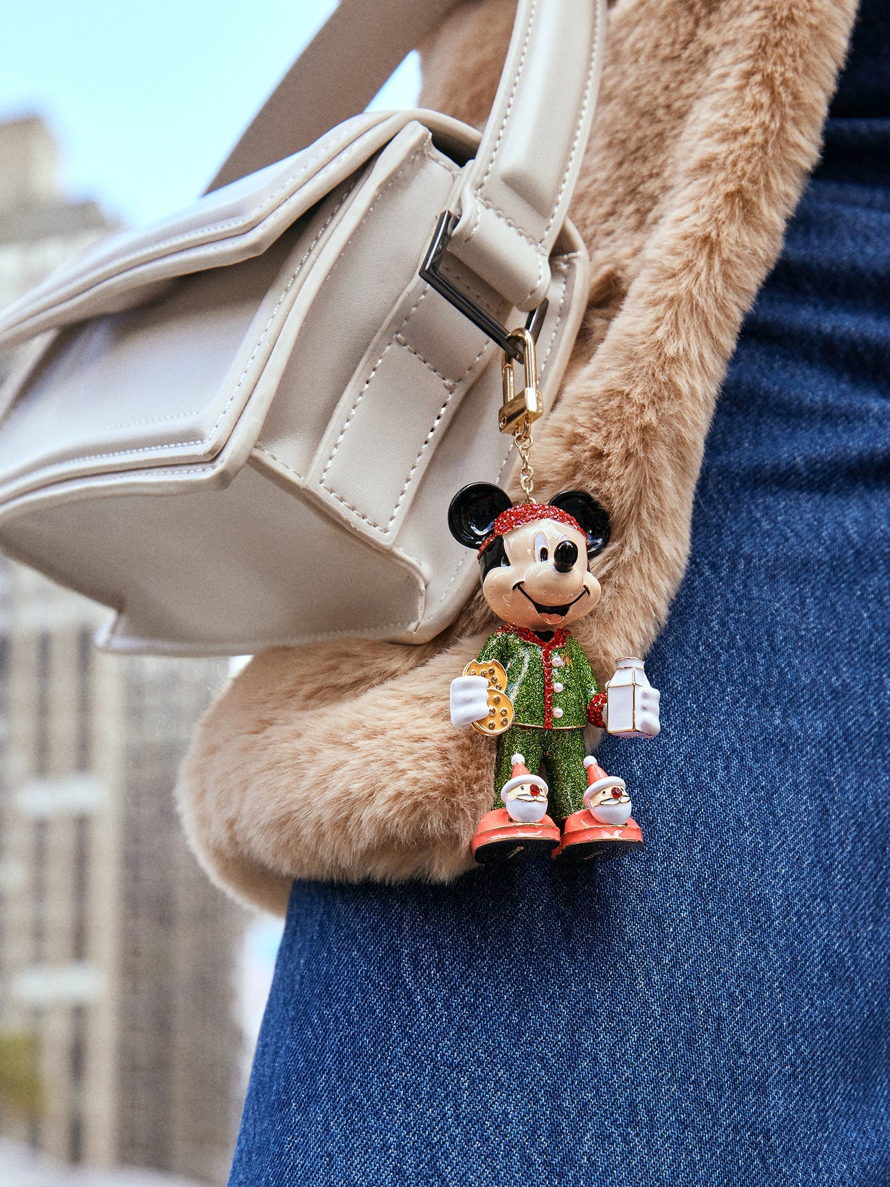 Mickey Mouse The Night Before Christmas Disney Bag Charm