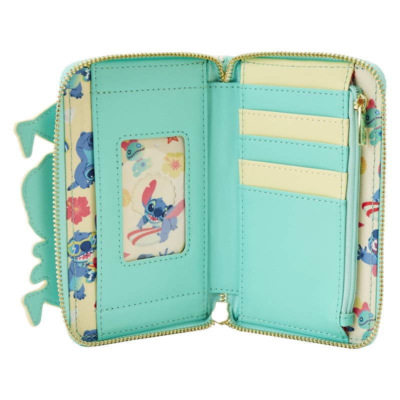 Stitch Sandcastle Beach Surprise Zip-Around Wallet