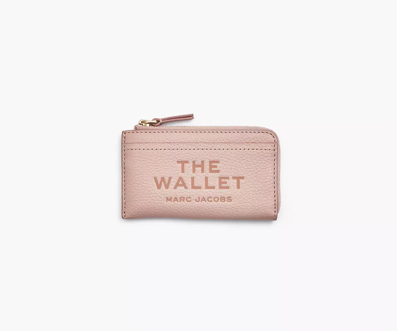 THE LEATHER TOP ZIP MULTI WALLET- Rose