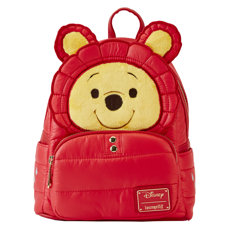 Winnie the Pooh Rainy Day Puffer Jacket Cosplay Mini Backpack