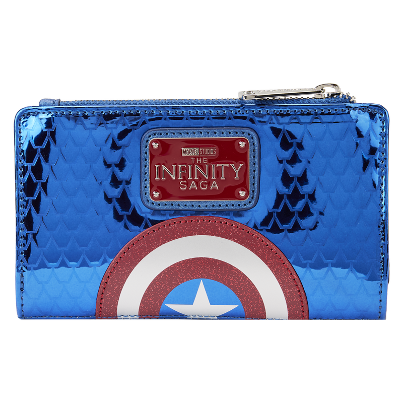 Marvel Metallic Captain America Cosplay Flap Wallet