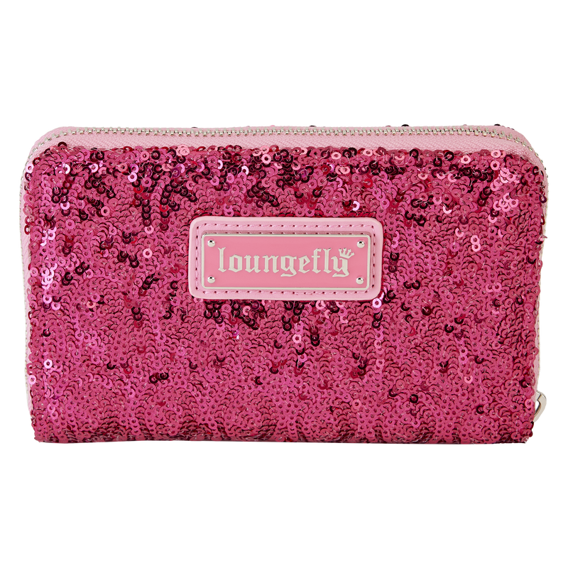 Breast Cancer Research Foundation Exclusive Pink Ribbon Sequin Zip Around Wallet
