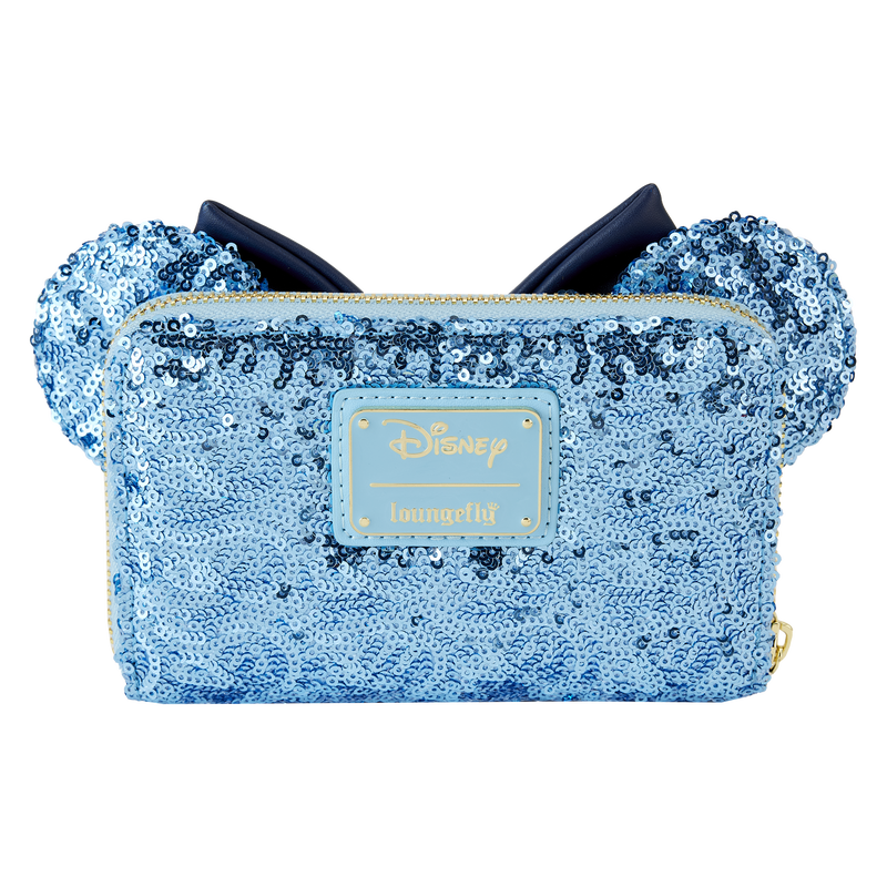 Minnie Mouse Hanukkah Sequin Zip Around Wallet