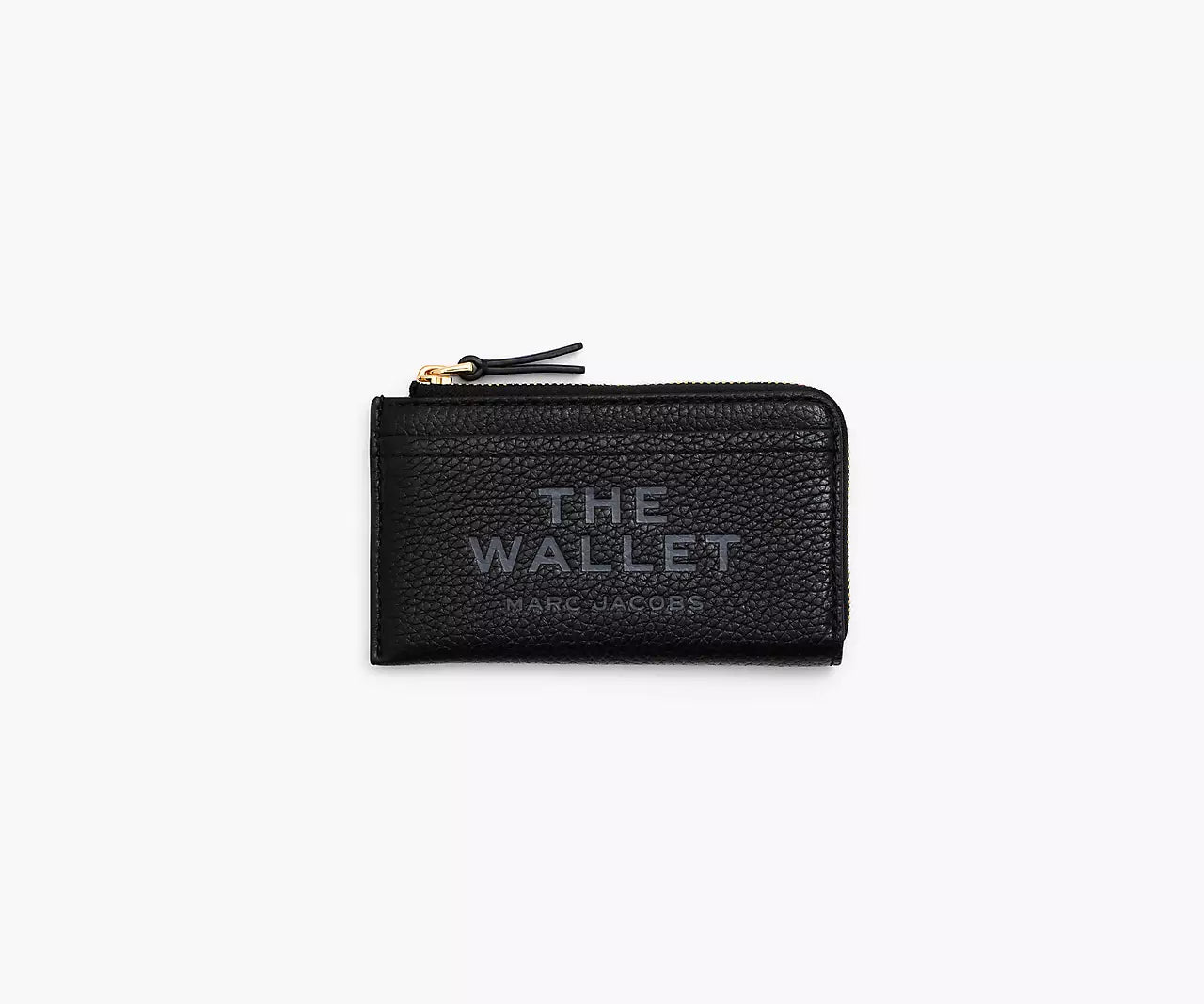 THE LEATHER TOP ZIP MULTI WALLET- Black