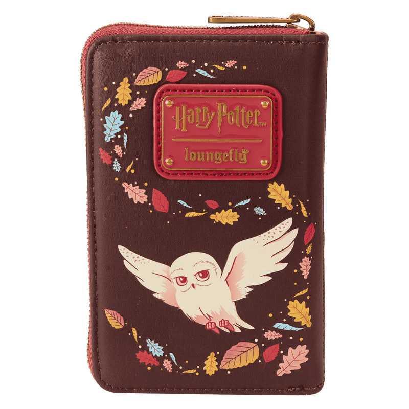 Harry Potter Hogwarts Fall Leaves Zip Around Wallet