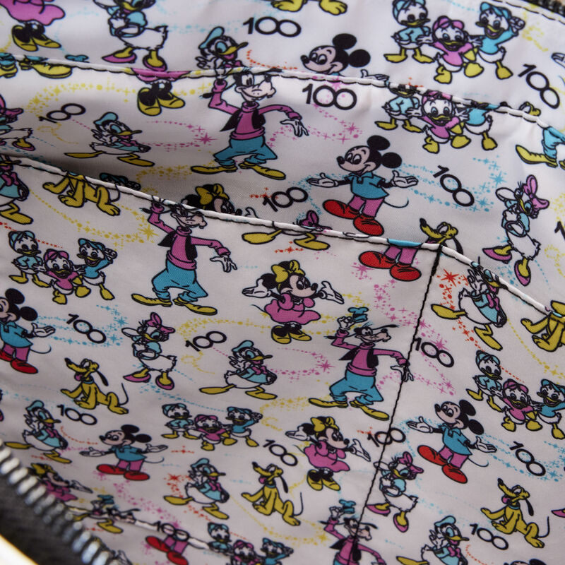 Disney100 Mickey & Friends Classic All-Over Print Iridescent Convertible Tote Bag