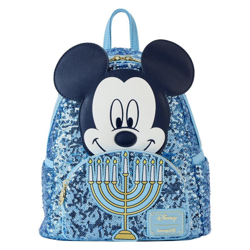 Mickey Mouse Hanukkah Sequin Glow Mini Backpack