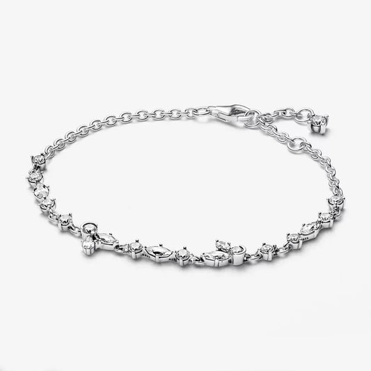 Sparkling Herbarium Cluster Chain Bracelet