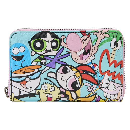 Cartoon Network Retro Collage Zip Around Wallet