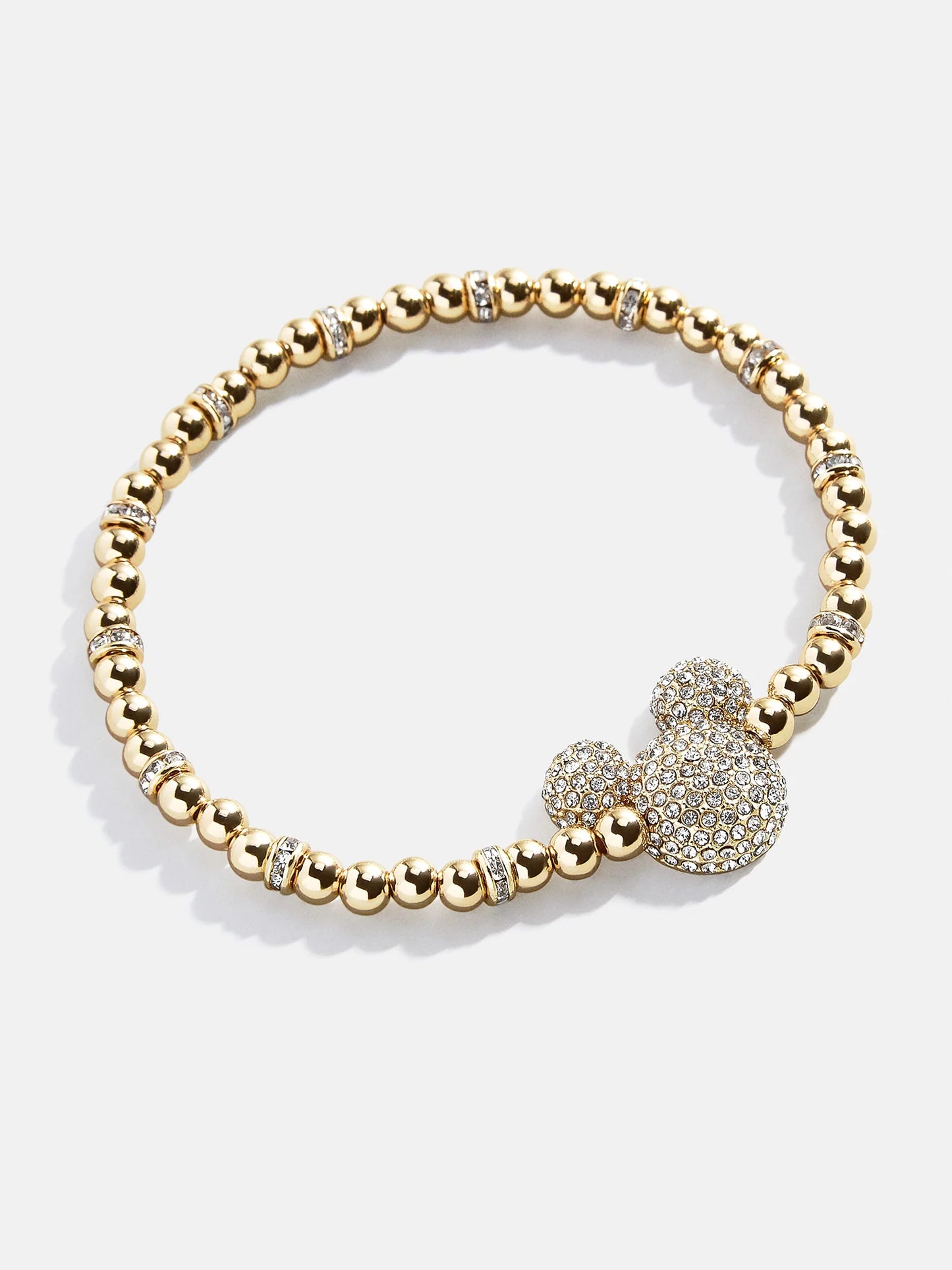 Gold Mickey Mouse Disney Pavé Bracelet