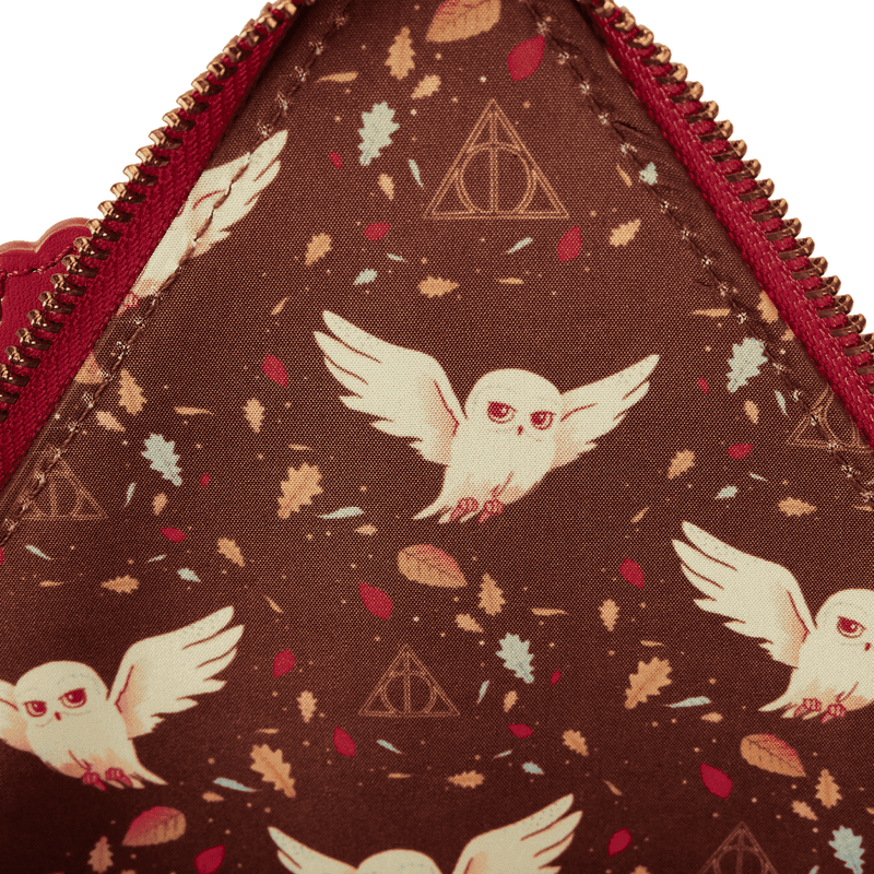 Harry Potter Deathly Hallows Fall Leaves Crossbody Bag