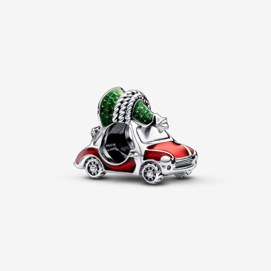 Festive Car & Christmas Tree Charm