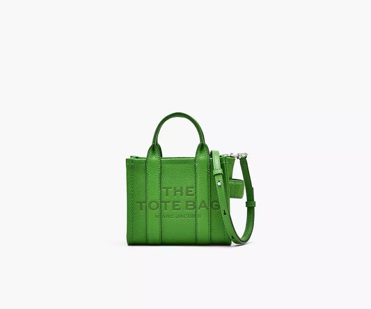 THE LEATHER CROSSBODY TOTE BAG- Kiwi