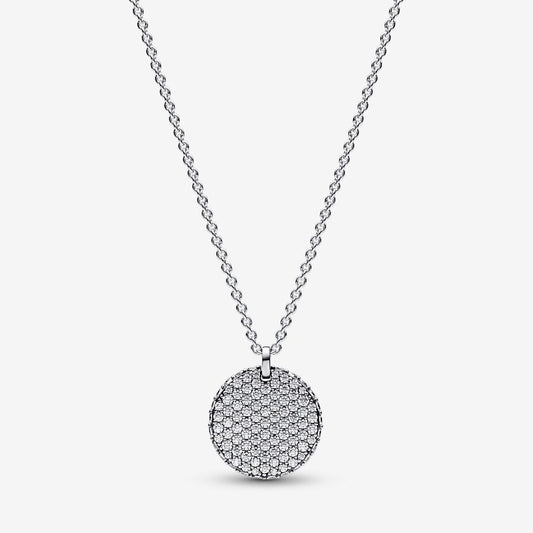 Pandora Timeless Pavé Round Pendant Necklace