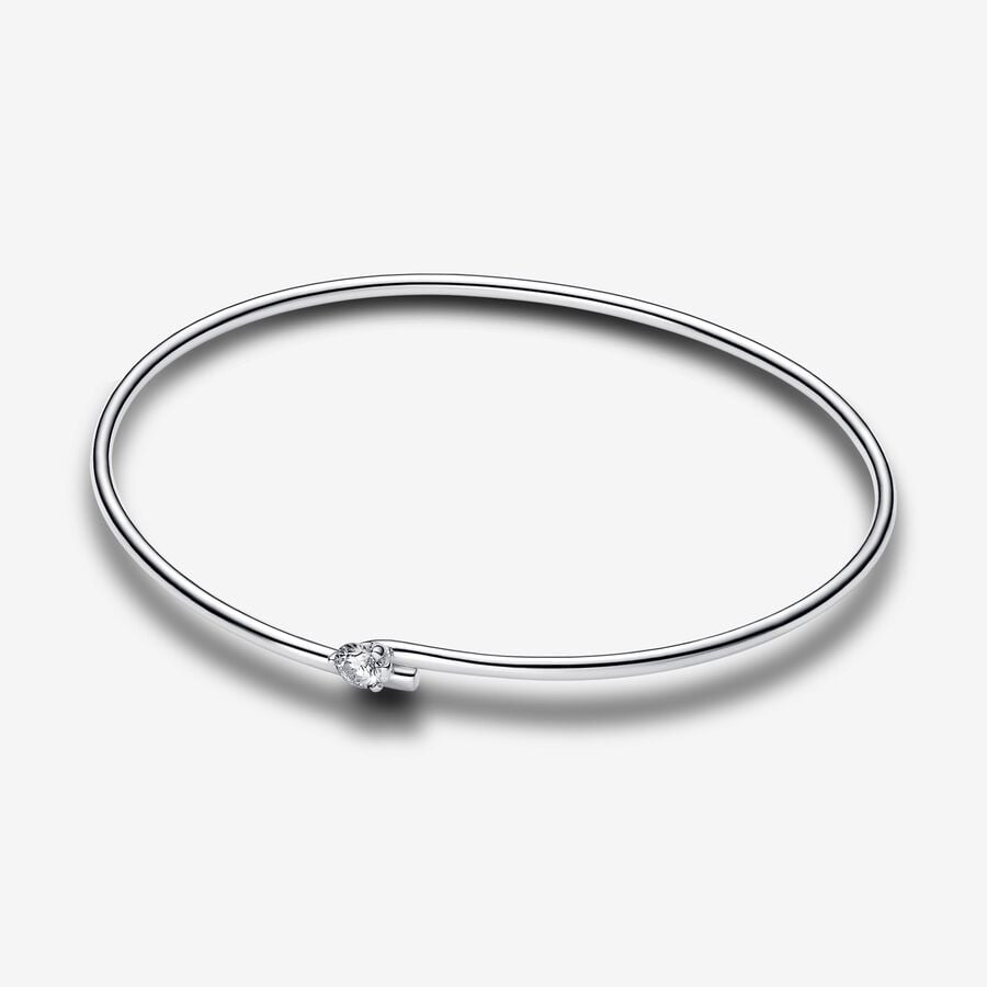 Pandora Nova Lab-grown Diamond Open Bangle 0.25 carat tw Sterling Silver