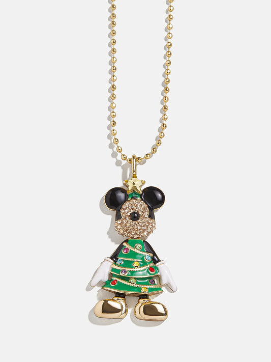 Mickey Mouse Disney 3D Christmas Tree Necklace