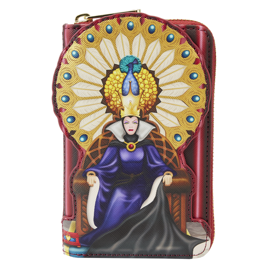 Snow White Evil Queen Throne Zip Around Wallet