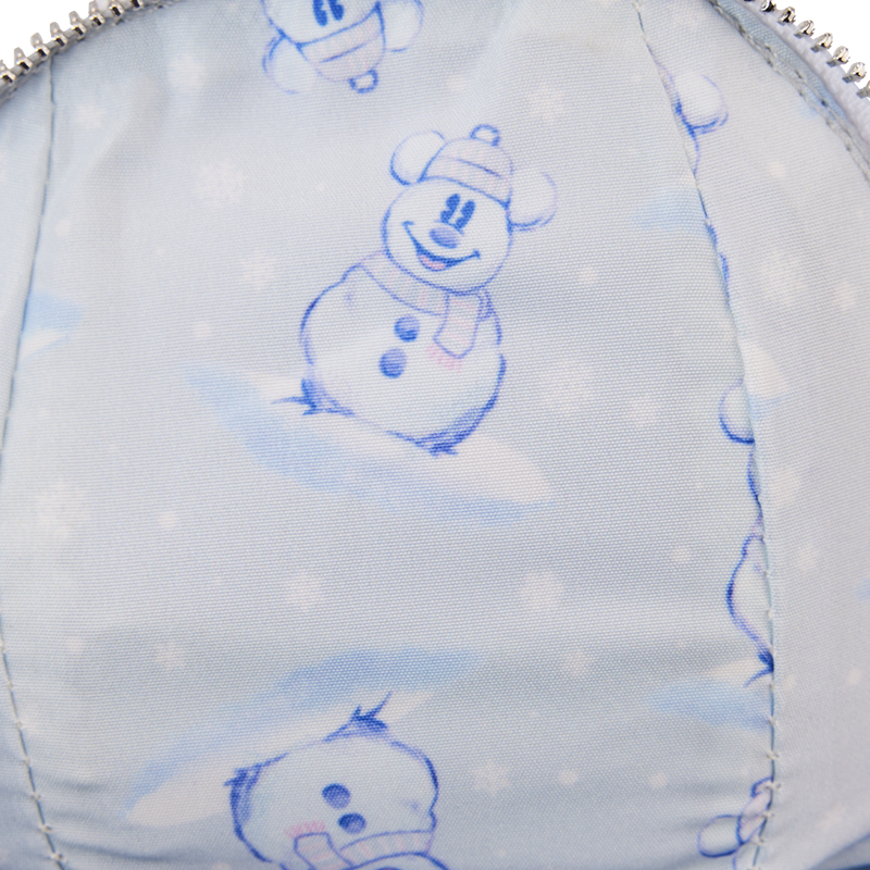 Stitch Shoppe Mickey Mouse Exclusive Winter Snowman Iridescent Figural Crossbody Bag