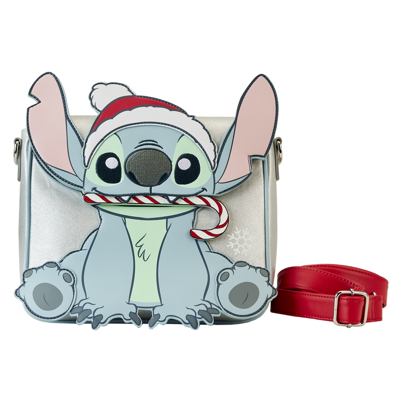 Stitch Holiday Glitter Crossbody Bag