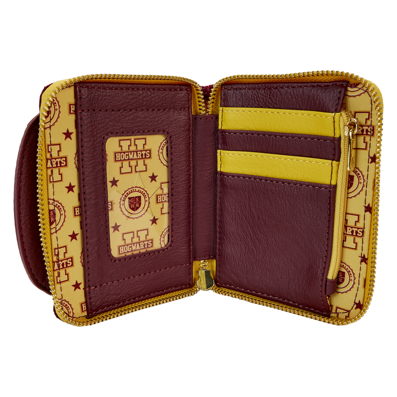 Harry Potter Hogwarts Crest Varsity Jacket Zip Around Wallet