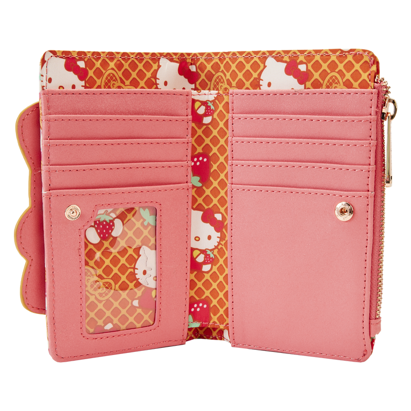 Hello Kitty Breakfast Waffle Flap Wallet