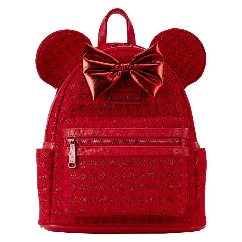 Minnie Mouse Exclusive Red Glitter Tonal Mini Backpack