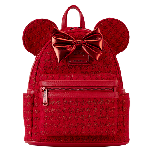 Minnie Mouse Exclusive Red Glitter Tonal Mini Backpack