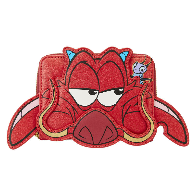 Mulan 25th Anniversary Mushu Glitter Cosplay Zip-Around Wallet