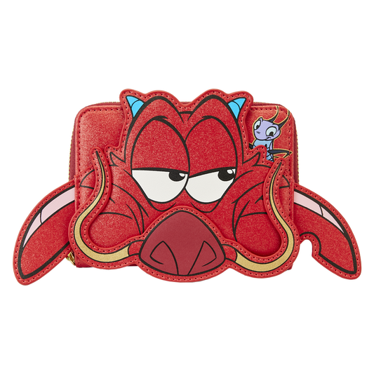 Mulan 25th Anniversary Mushu Glitter Cosplay Zip-Around Wallet