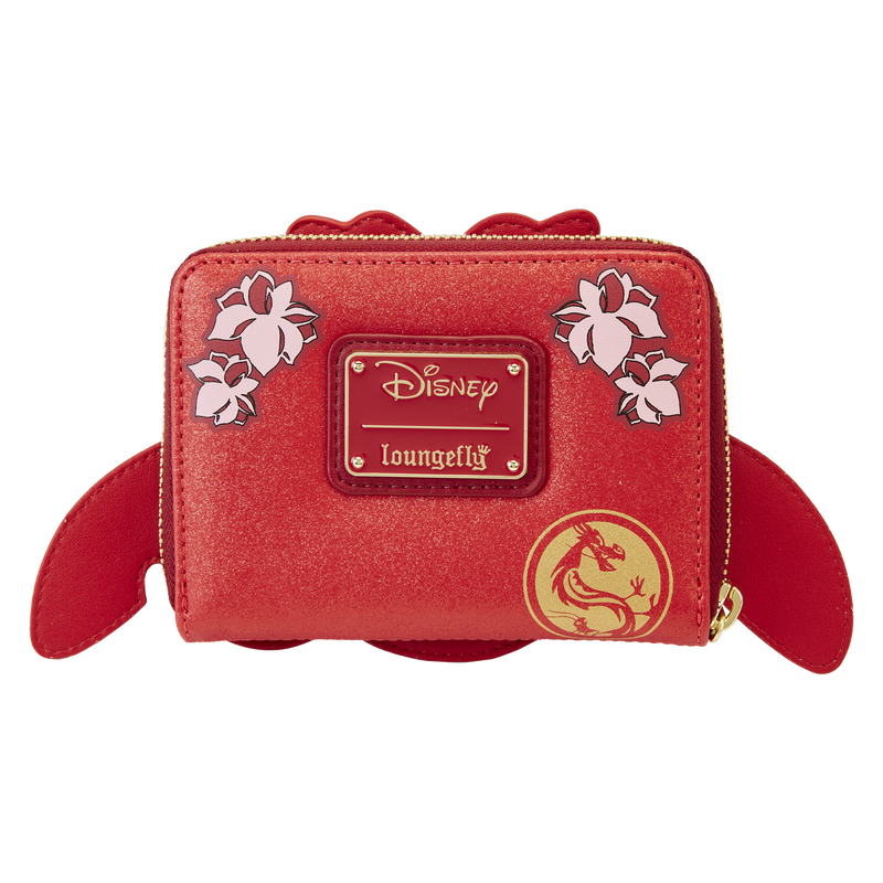 Mulan 25th Anniversary Mushu Glitter Cosplay Zip-Around Wallet