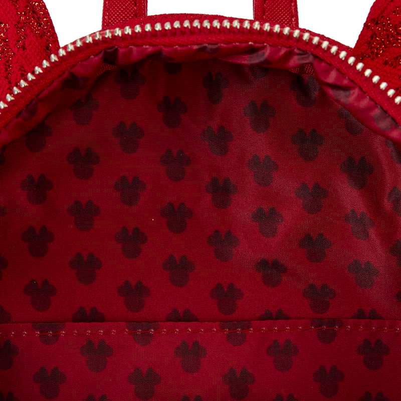 Minnie Mouse Exclusive Red Glitter Tonal Mini Backpack