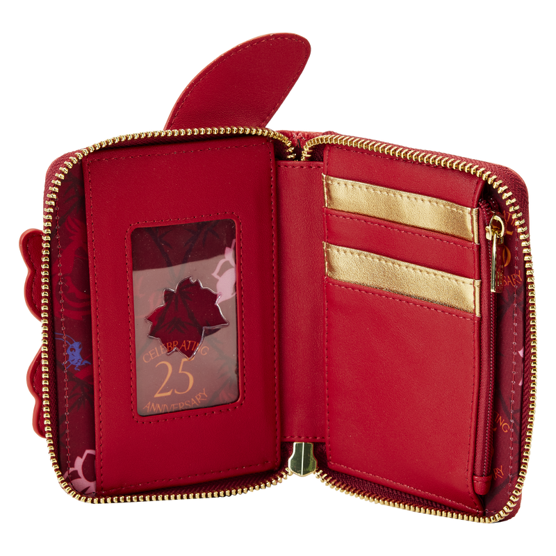 Mulan 25th Anniversary Mushu Glitter Cosplay Zip-Around Wallet