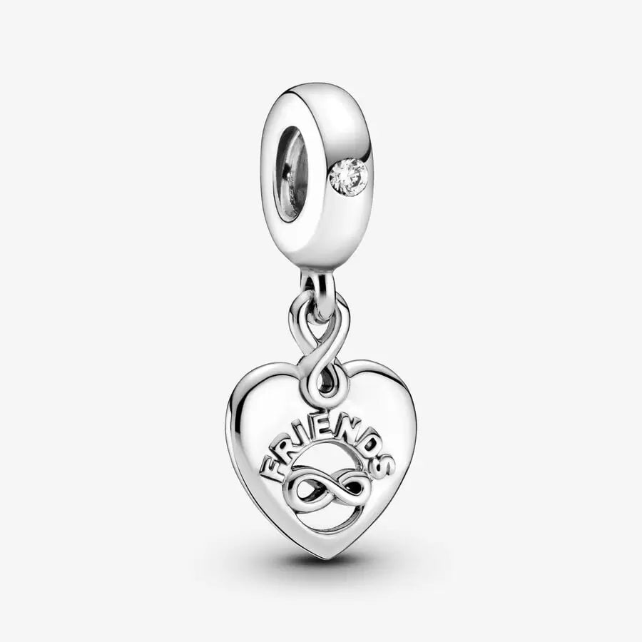 Friends Forever Heart Dangle Charm