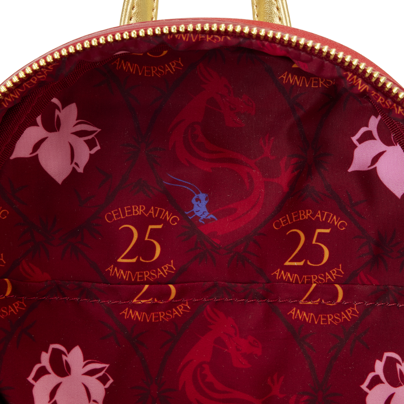 Mulan 25th Anniversary Mushu Glitter Cosplay Mini Backpack