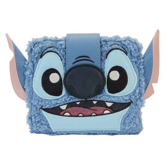 Stitch Plush Sherpa Cosplay Bifold Wallet