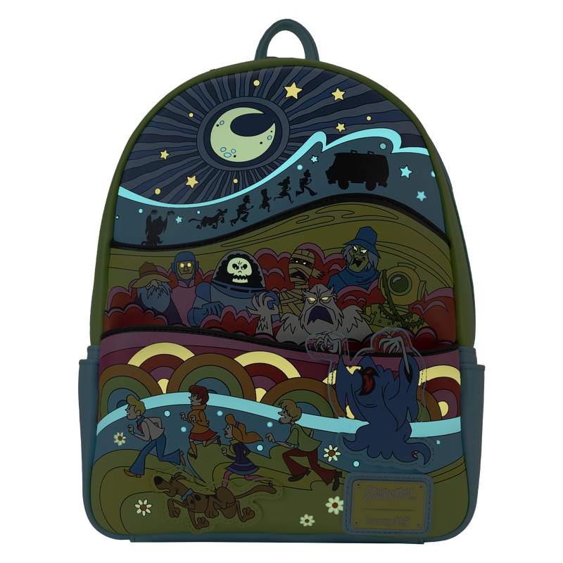 Scooby-Doo Psychedelic Monster Chase Glow Mini Backpack