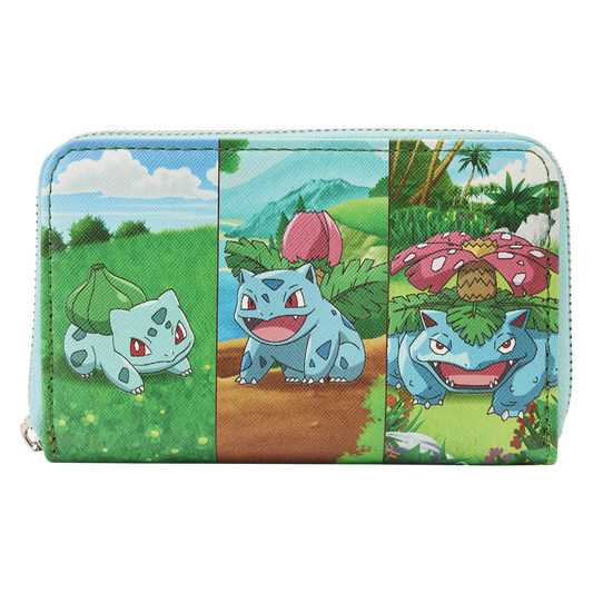 Pokémon Bulbasaur Evolution Zip Around Wallet