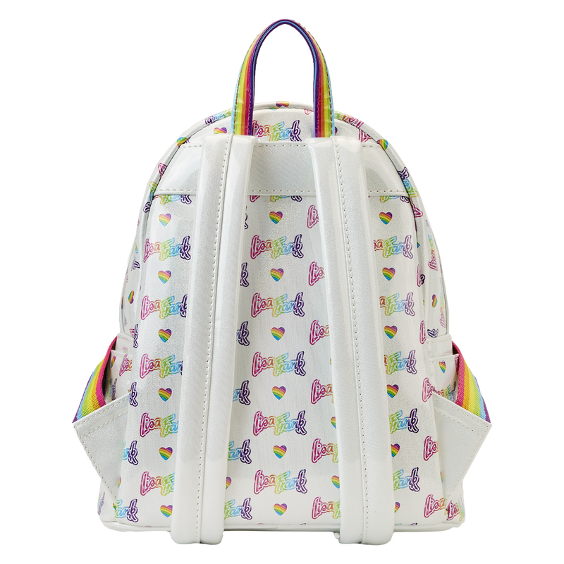 Lisa Frank Rainbow Heart Mini Backpack with Waist Bag