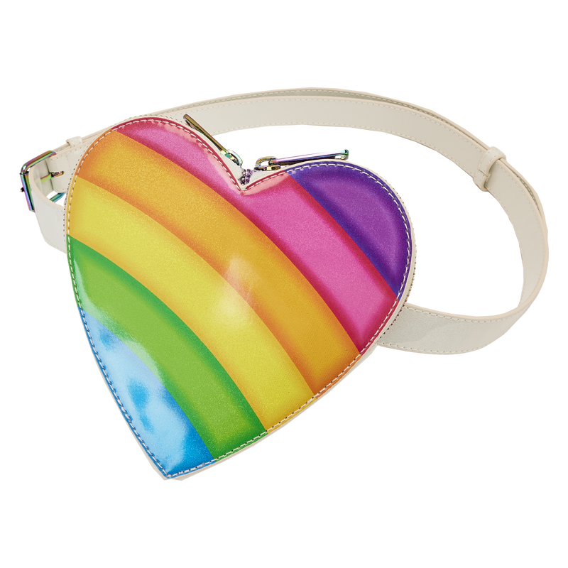 Lisa Frank Rainbow Heart Mini Backpack with Waist Bag