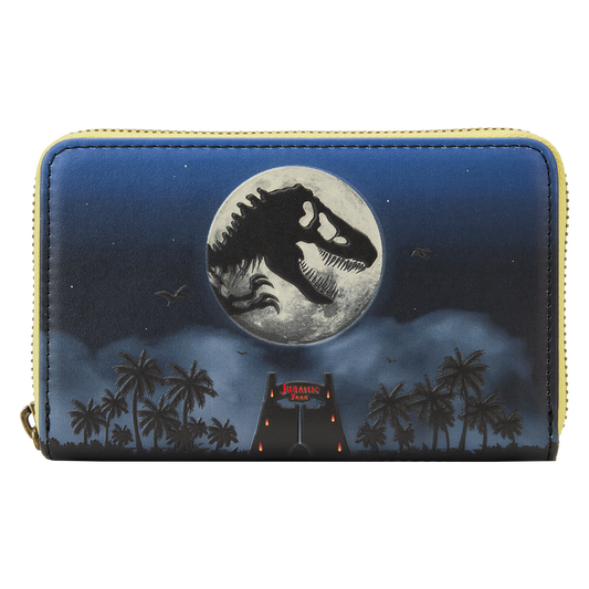 Jurassic Park 30th Anniversary Dino Moon Glow Zip Around Wallet