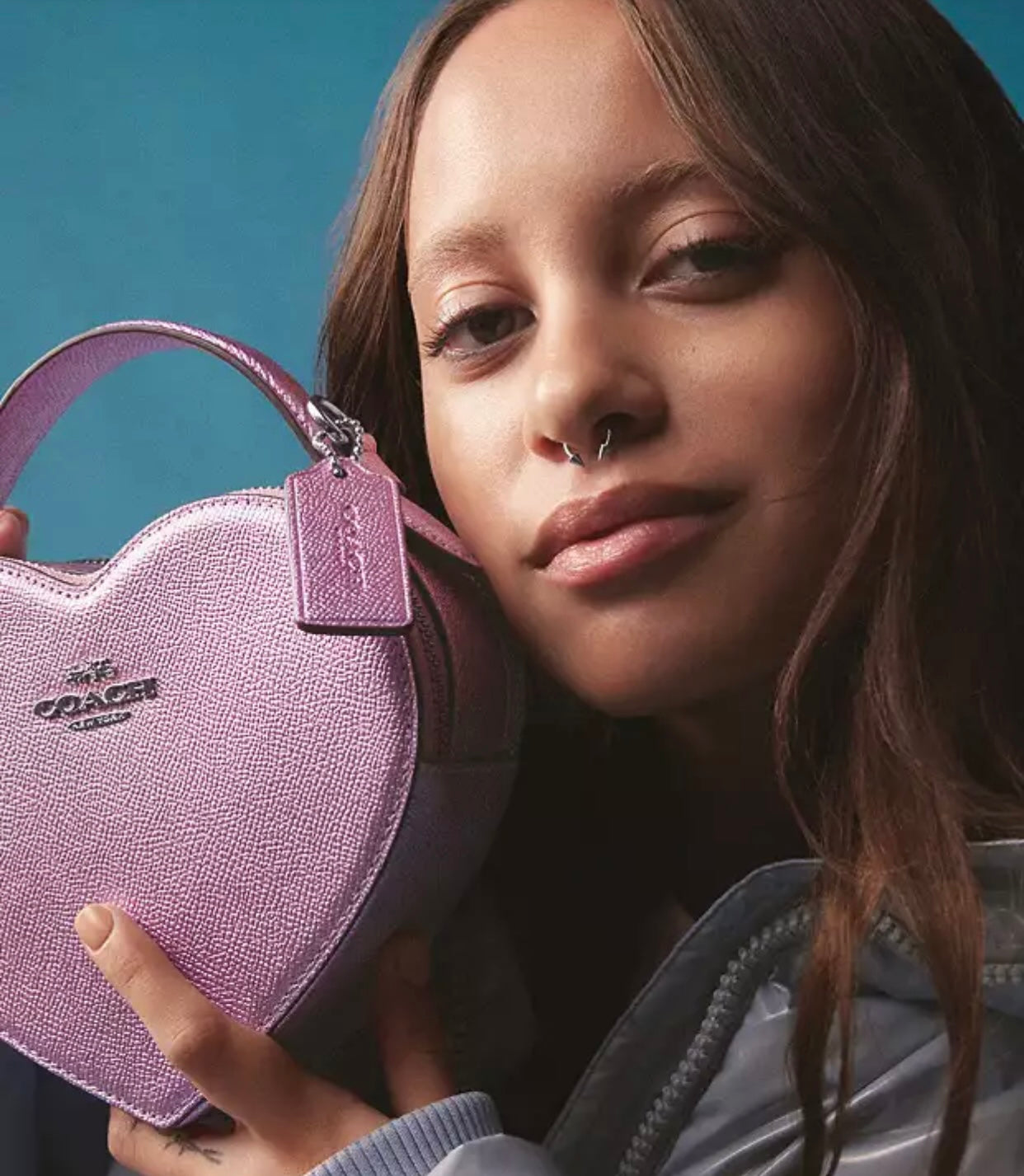 Coach large discount heart bag