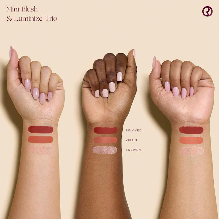 Rare Beauty by Selena Gomez- Mini Blush and Luminize Trio