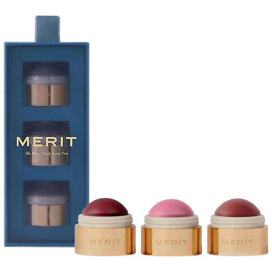 MERIT- Mini Flush Balm Cream Blush Trio Set